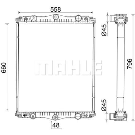 Radiator MAHLE CR 2583 001S