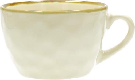 Ontbijt Cup - Koffie Mok - Warme Dranken - Vaatwasserbestendig - 420 ml - Gebroken Wit