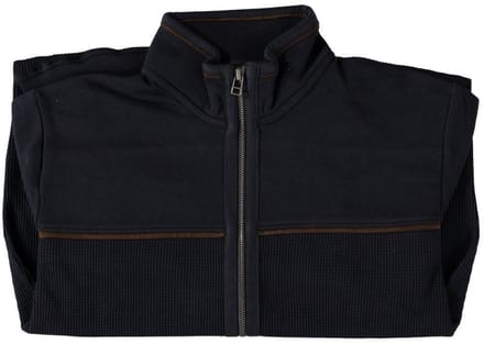 Fellows United Vest Cardigan Mixed Fabrics Navy (52.2604 - 110)
