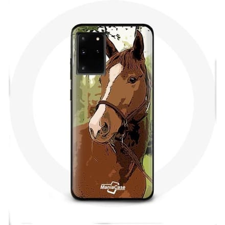 Coque - Samsung - Galaxy S11 Plus - Marron - Race de cheval - Rigide marron