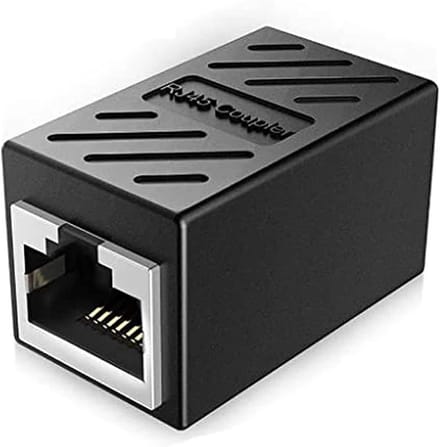 Ethernet Koppeling - LAN Adapter - Netwerk Uitbreiden - Hoge Snelheid - 2 Stuks - Zwart