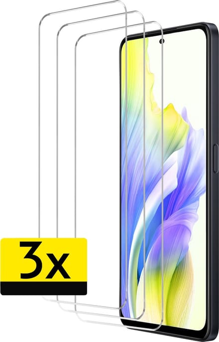 Screenprotector - Geschikt voor OPPO A98 - 3 Stuks - Extra Sterk - Beschermglas - Gehard Glas - Tempered Glass - Screen Protector