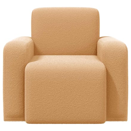 vidaXL - Fauteuil - Beige - Bouclé