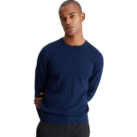 Calvin Klein Heren Merino Wol Regular Trui (Marine)