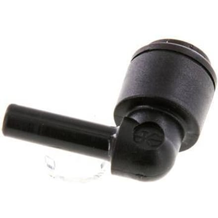 5mm x 5mm 90 graden L-verbinding POM Insteekfitting Plug NBR [2 Stuks]