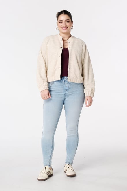 MS Mode Tregging Tregging met denim look