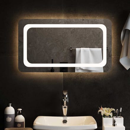 vidaXL - Badkamerspiegel - LED - 70x40 - cm