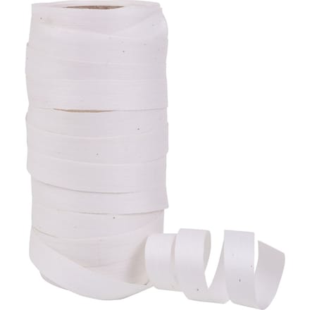 Katoen gestreept lint "Cottonfield", 10 mm - Wit