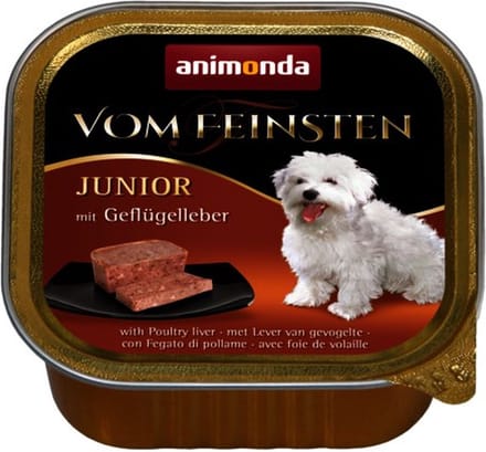 Animonda Vom Feinsten Junior - Hondenvoer - Kip Lever - 150g - Voedzaam