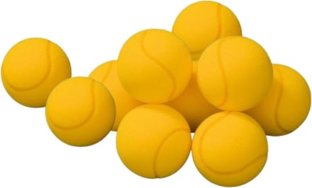 Foam Tennisbal Volley 9cm set van 10 stuks