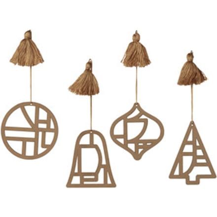 Kerst decoraties Broste Copenhagen FILI X4