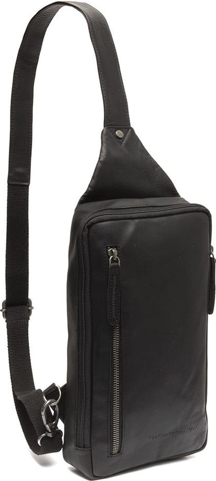 Chesterfield Rotterdam Waxed Pull Up Crossbodybag - Zwart