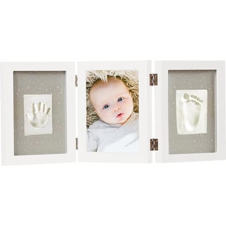 Happy Hands Baby Print Triple Frame Kit White