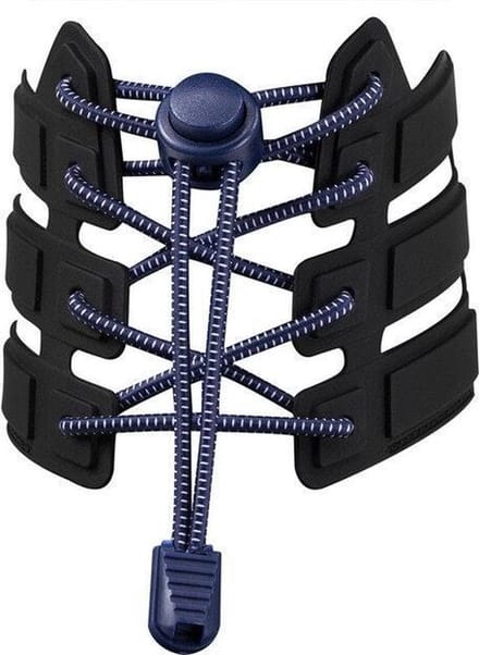 KELERINO. Elastische Veters - Lock - Hardlopen - Sport Veters - Donker Blauw