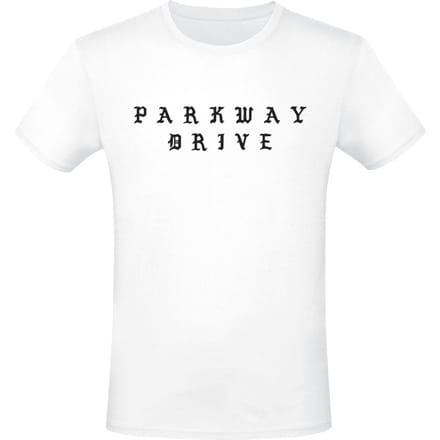 Parkway Drive T-shirt - Glitch - S tot XXL - voor Mannen - wit
