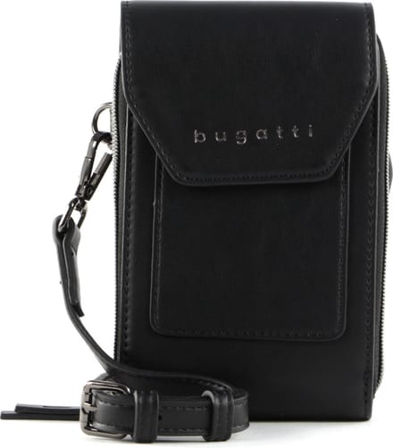 bugatti Schoudertas Telefoontasje Almata Mobile Purse Bag Black Zwart
