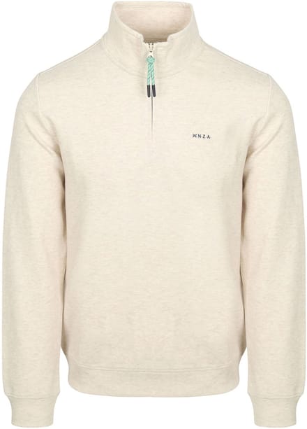 NZA Trui Halfzip Cesar Beige - Maat XXL - Heren - Quarter zip