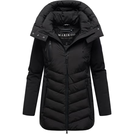 Marikoo dames winterjas Tivaa XVI met softshell & afneembare capuchon
