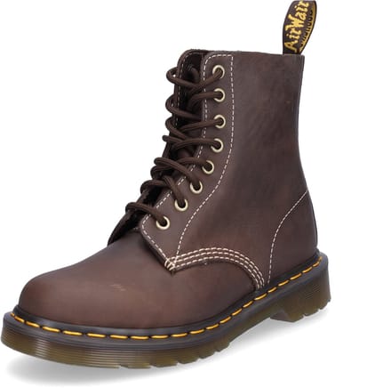 Dr. Martens dames veterlaars donkerbruin