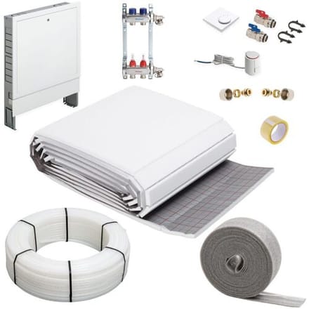 Megabad Profi Collection Underfloor heating tacker system complete set for an area up to 30 m² MBTS1EB30QM