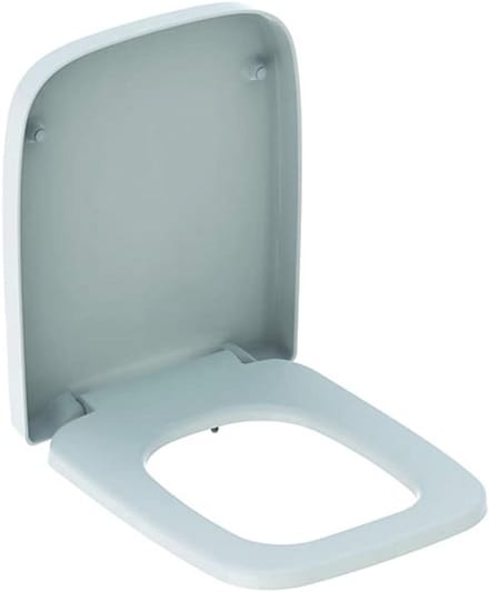 Witte WC-bril met dekstop en metalen bevestiging