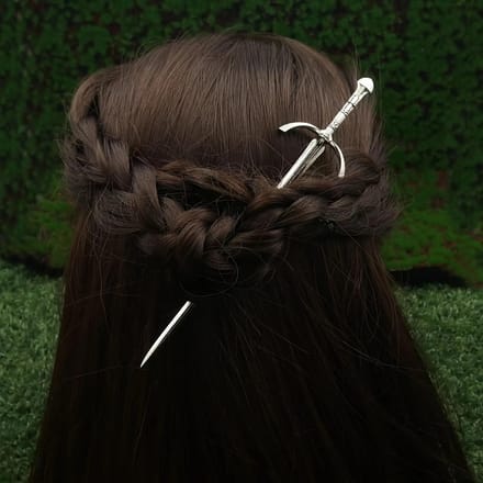 Ridder Zwaard Haarpin Uniek Nieuw Zwaard Stijlvolle Haaraccessoire voor Vrouwen black