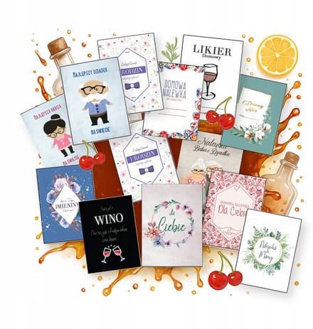 Bimberek - Etykettenset - Geschenk - 10 Stuks