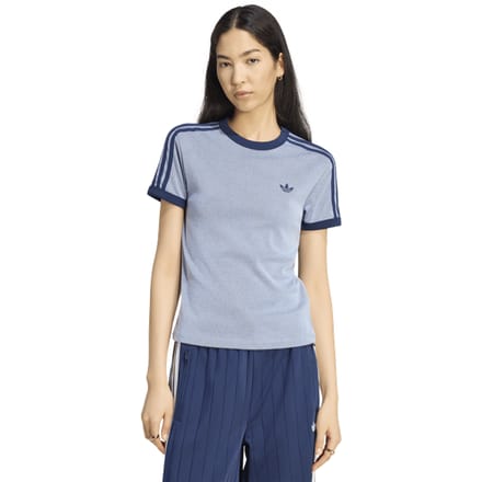 Adidas Cali T-shirts Dames - Wit - Maat L (42-44) - Katoen Jersey