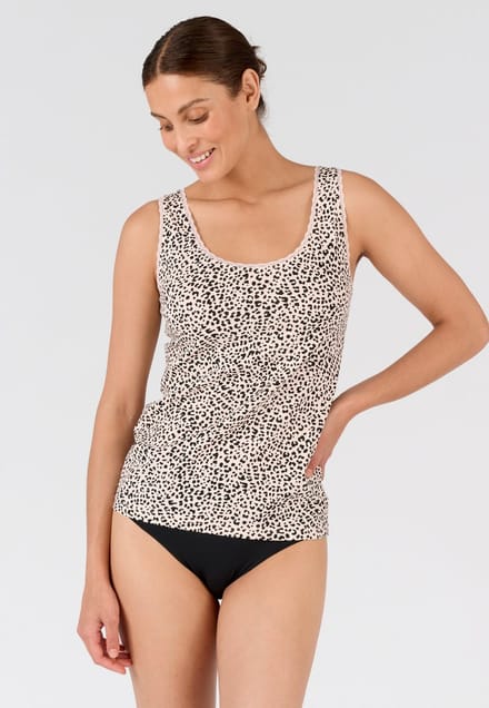 Damart - Tanktop Essential elastisch jersey breisel - Dames - Roze - 42-44 (M)