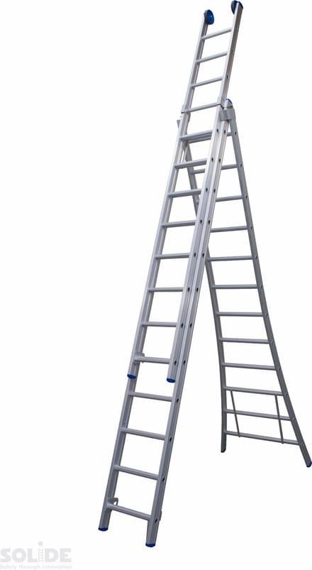 Solide 3-delige Uitgebogen Reformladder - 3x12 Sporten