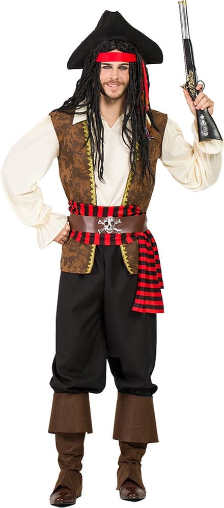 Boland - Kostuum Piraat Jones (XXL) - Volwassenen - Piraat -