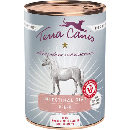 12x 400g Terra Canis Alimentum Veterinarium Intestinal Hondenvoer Nat