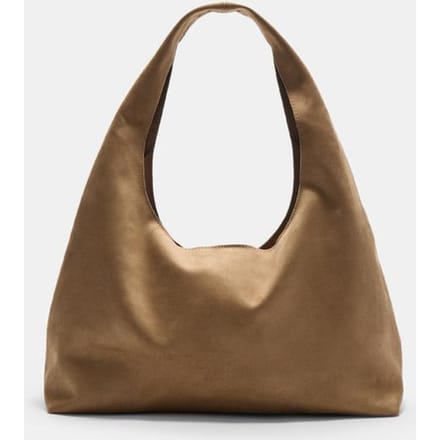 Stradivarius Schoudertas met imitatiesuède effect  Beige OS