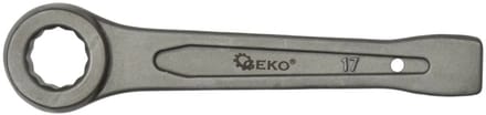 GEKO Ring Slogging Sleutel - 17mm - Voor Zwaar Werk - Chroom-Vanadium Staal