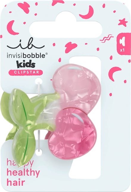 invisibobble Haarclips Clipstar Kids Cherrylicious, 1 stuk