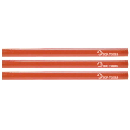 Top Tools - Houtbewerking Potloden - Set van 3 - 180mm - Platte Constructie