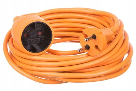 Duwi - Tuinverlengsnoer - 20m - Oranje - 250V
