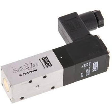 5/2 M5 Magneetventiel 12V DC 2.5-8bar/35.0-112psi Airtec