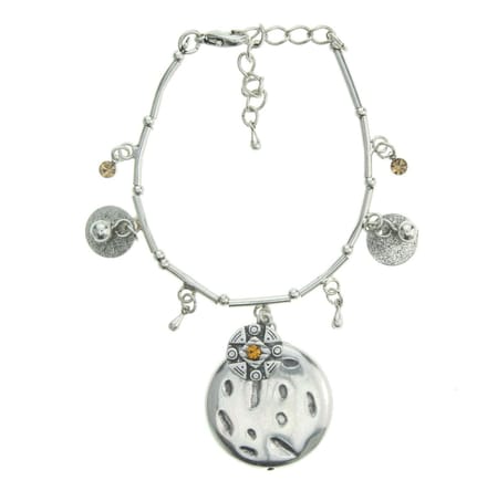 Behave - armband met cirkelhanger - bohemian stijl daglook