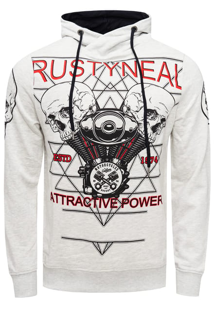 Sweatshirt met rockerprint