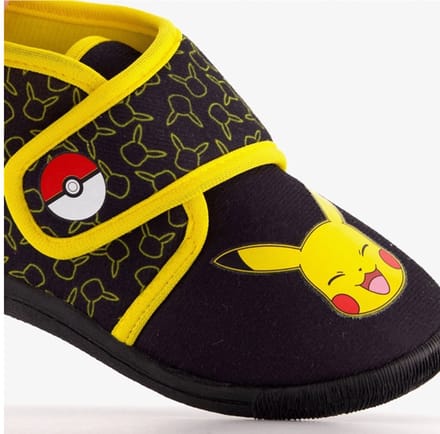 Pokemon Jongens Pantoffel Zwart/geel | Maat: 26