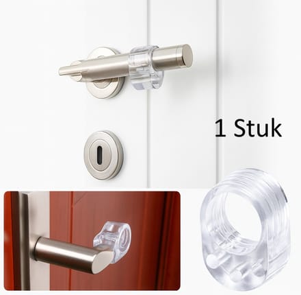 Deurbuffer I Deurstopper I Deurbescherming I Deurklink Bescherming I Deurhandvat Buffer I Deurgreep Stop I Transparant I 1 Stuk
