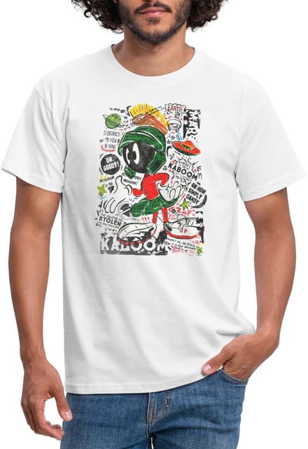 Looney Tunes Marvin The Martian T-Shirt Heren