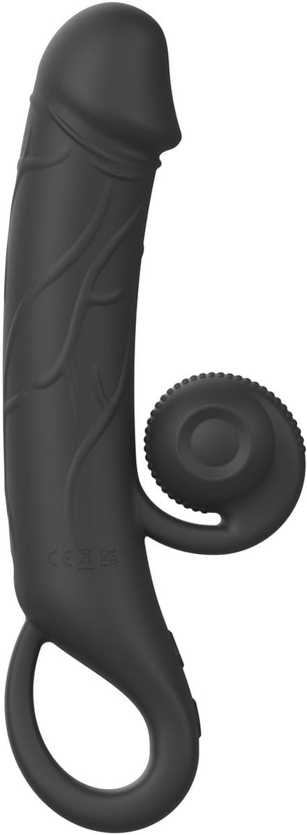 Online Only - Double Lust Realistische Snail Vibrator - Zwart
