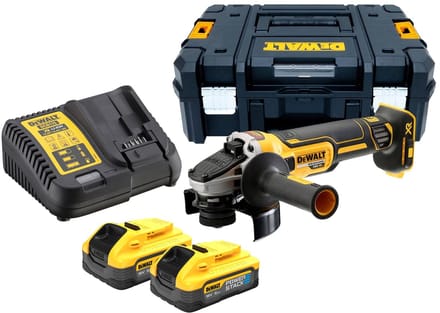 DeWALT DCG405H2T Accu haakse slijper 125mm 18V XR 5.0Ah POWERSTACK in TSTAK