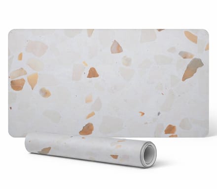 Terrazzo Pastel Antislip Gaming Muismat 90x45 cm