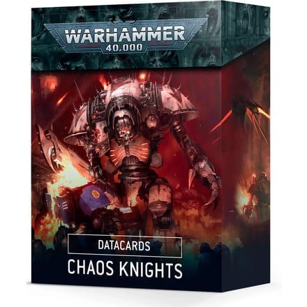 Kaart Games Workshop Warhammer 40k - Datacards V.9 Chaos Knights En