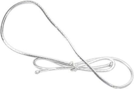 Versierelastiek Metallic Zilver 20cm (50 stuks)
