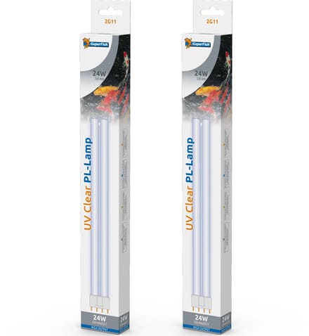 Superfish UV PL 24 watt vervangingslamp (2G11) 2 stuks