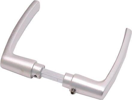 Wovar Deurklink blokmodel Aluminium | Per set | Deurkruk